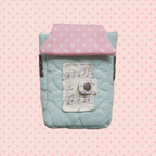 home sweet home camera pouch (cotton candy)