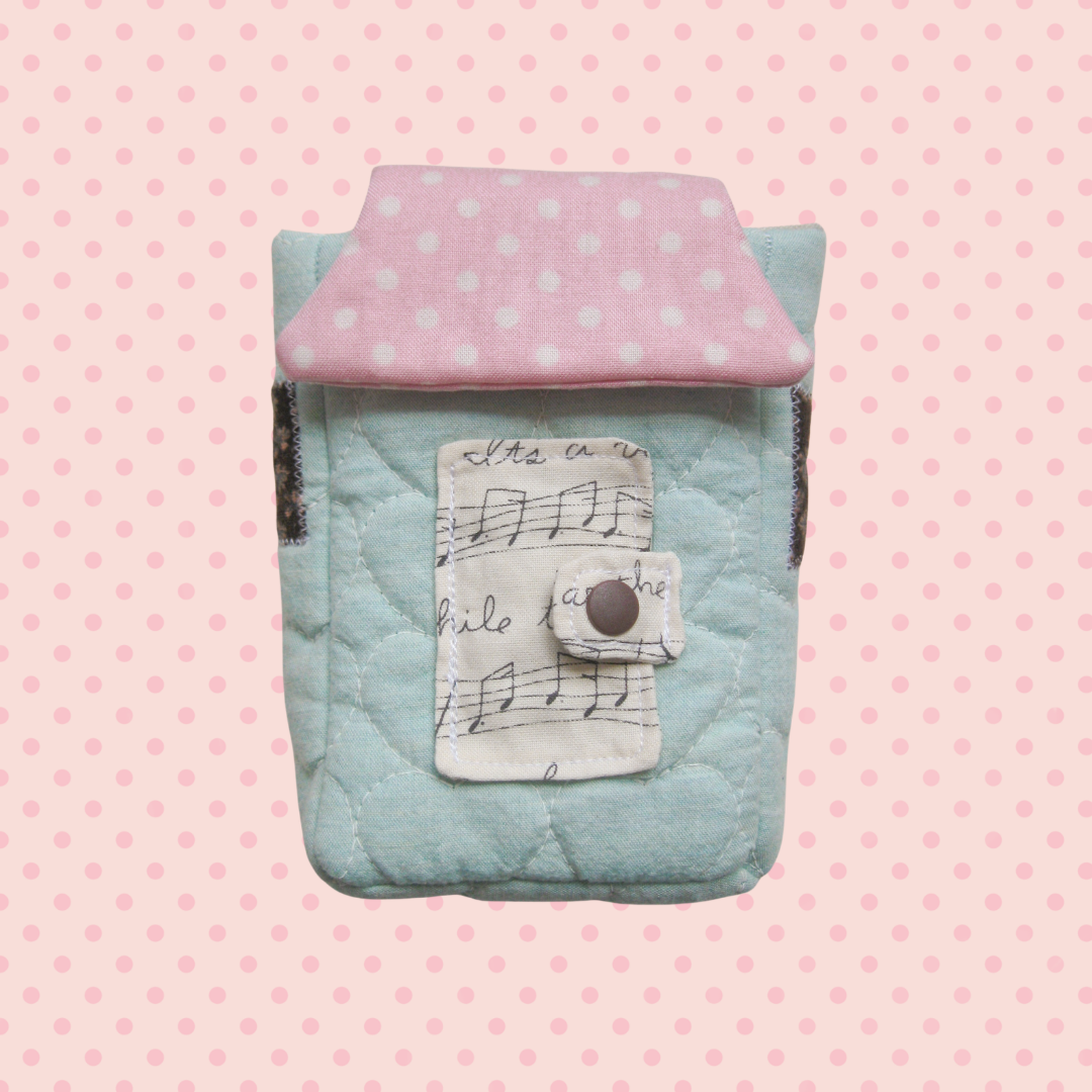 home sweet home camera pouch (cotton candy)