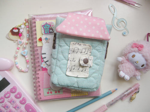 home sweet home camera pouch (cotton candy)