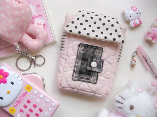 home sweet home camera pouch (simply pink)