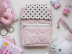 home sweet home camera pouch (simply pink)