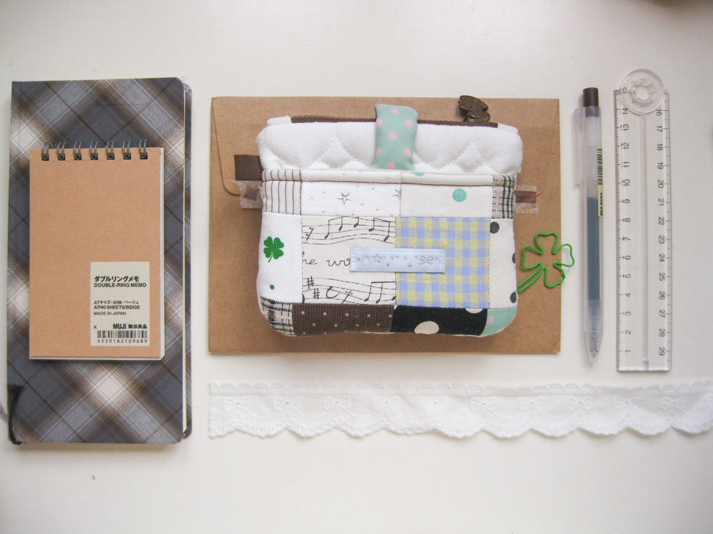 one of a kind puffy wallet (swirly star)