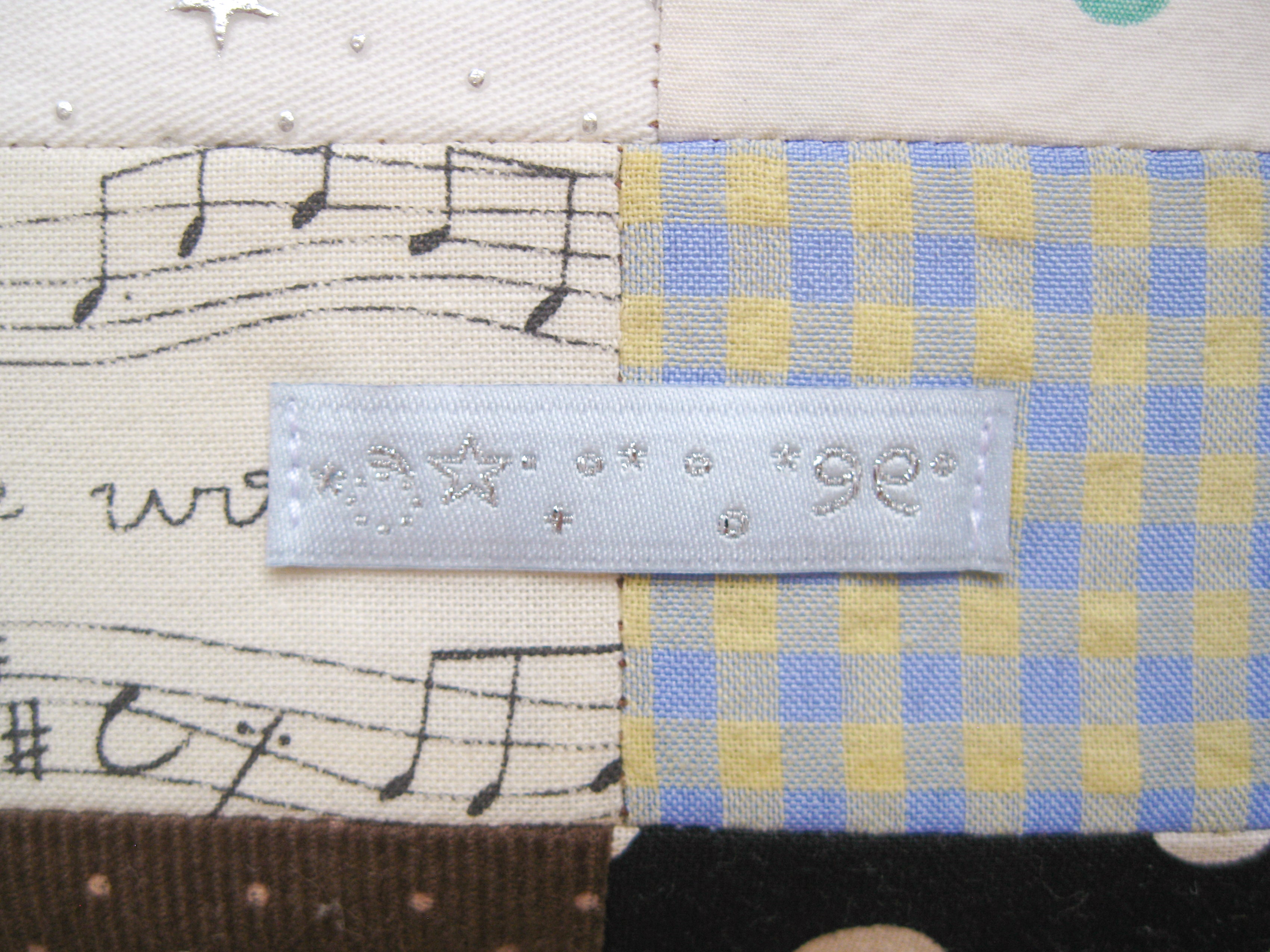 one of a kind puffy wallet (swirly star)