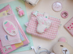 puffy wallet (strawberry)